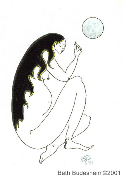 "Raven Moon" ©Beth Budesheim www.Paintedjourneys.com