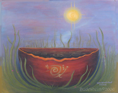 shaman's bowl visionary painting